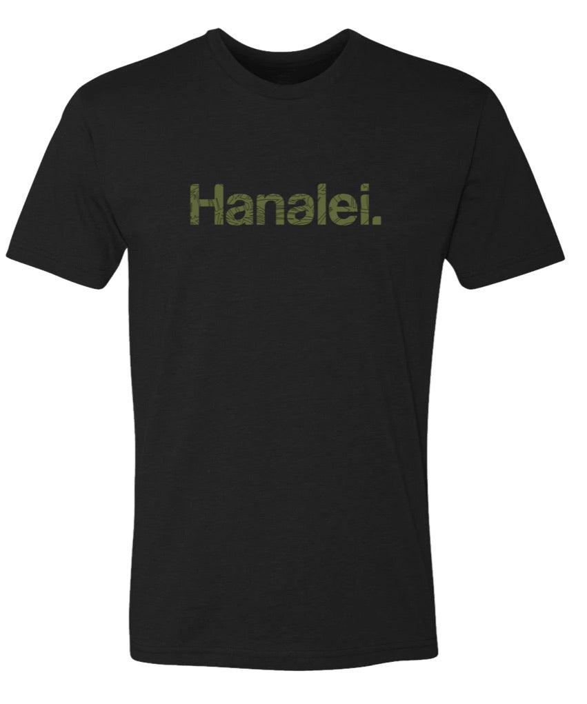 Hanalei Unisex Black TShirt Limited Edition Fundraiser Collab Aloha M