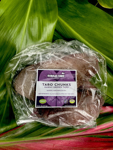 Cooked Taro 2 lbs. Vegan, Gluten free, Dairy free. Order by Tues 4/30 7pm HST, ship 5/7*Order early. We harvest in small batches