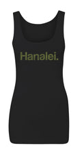 Load image into Gallery viewer, Hanalei Women's Fitted Black Tank Limited Edition Fundraiser Collab Aloha Modern x Hanalei Taro