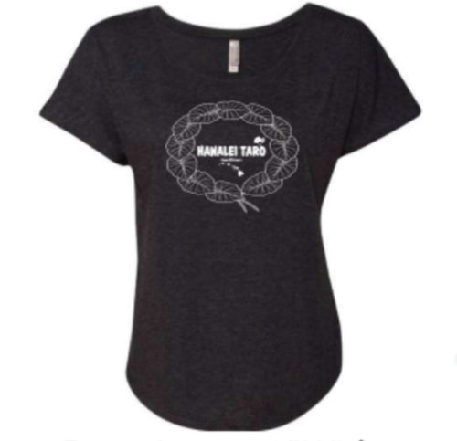 Hanalei Taro Leaf Lei - Women’s Dolman Shirt