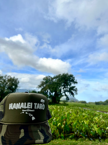 Hanalei Taro Trucker Hat- Olive Camo SnapBack