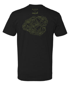 Hanalei Unisex Black T-Shirt Limited Edition Fundraiser Collab Aloha Modern x Hanalei Taro
