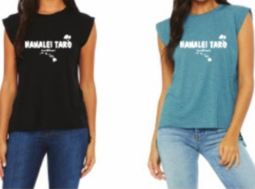 Hanalei Taro Hawaiian Islands Women's Cuff Shirt